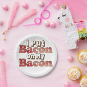 Bacon auf Bacon Paper Plate Pappteller (Party)