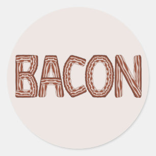 Bacon-Aufkleber Runder Aufkleber