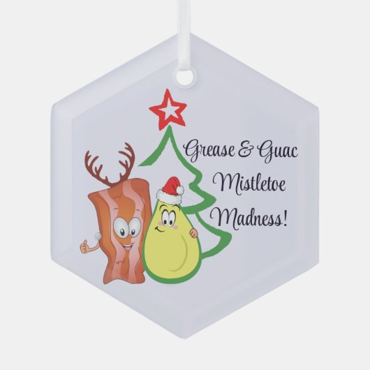 Bacon & Avocado Weihnachtsschmuck - Festliches Ess (Vorderseite)