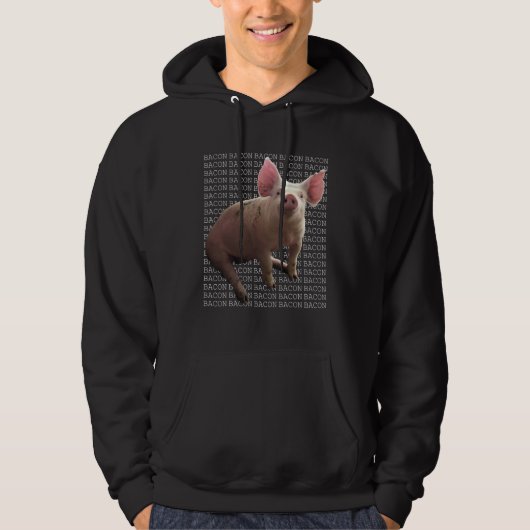 BACON BACON BACON  Cute and  Pig Bacon Hoodie (Vorderseite)