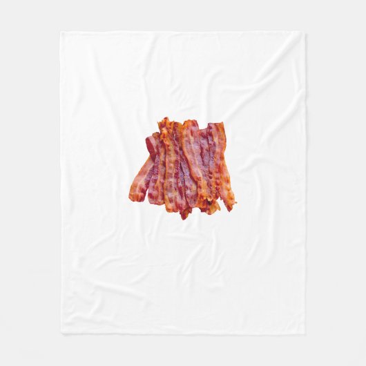 Bacon Bacon Bacon Fleecedecke (Vorderseite)