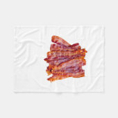 Bacon Bacon Bacon Fleecedecke (Vorderseite (Horizontal))