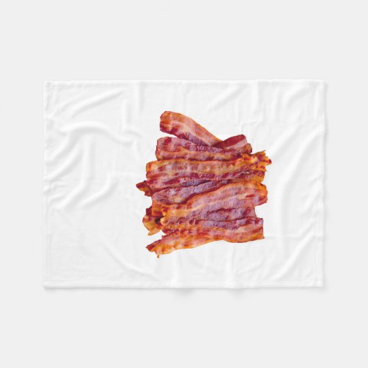Bacon Bacon Bacon Fleecedecke (Vorderseite (Horizontal))