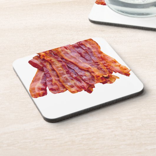 Bacon Bacon Bacon Getränkeuntersetzer (Linke Seite)