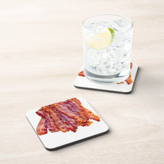 Bacon Bacon Bacon Getränkeuntersetzer (Rechte Seite)