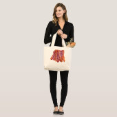 Bacon Bacon Bacon Jumbo Stoffbeutel (Vorderseite (Model))