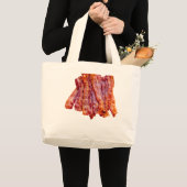 Bacon Bacon Bacon Jumbo Stoffbeutel (Vorderseite (Produkt))