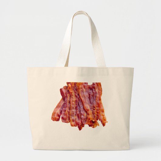 Bacon Bacon Bacon Jumbo Stoffbeutel (Vorne)