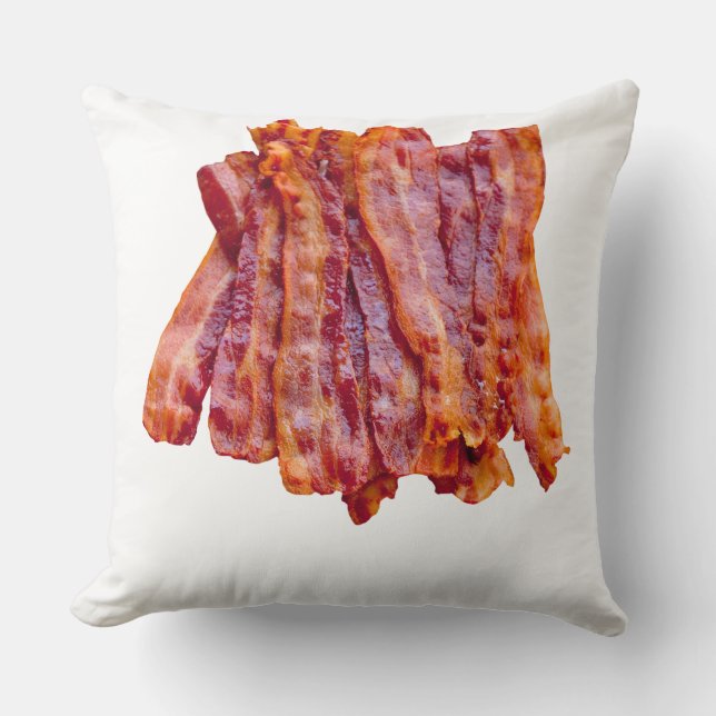 Bacon Bacon Bacon Kissen (Vorderseite)