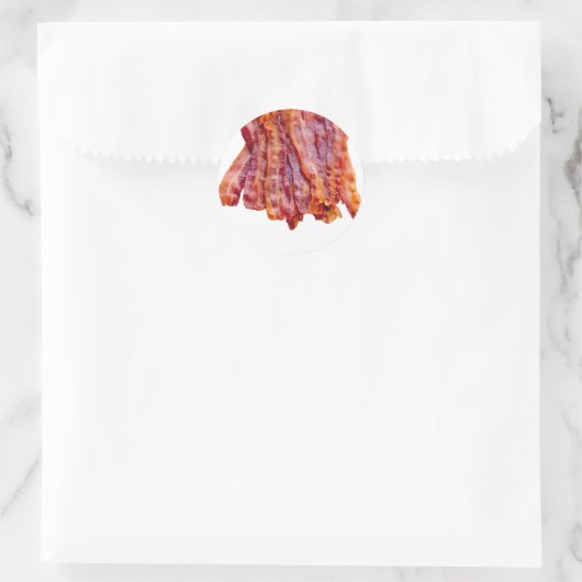 Bacon Bacon Bacon Runder Aufkleber (Tasche)