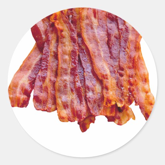 Bacon Bacon Bacon Runder Aufkleber (Vorderseite)