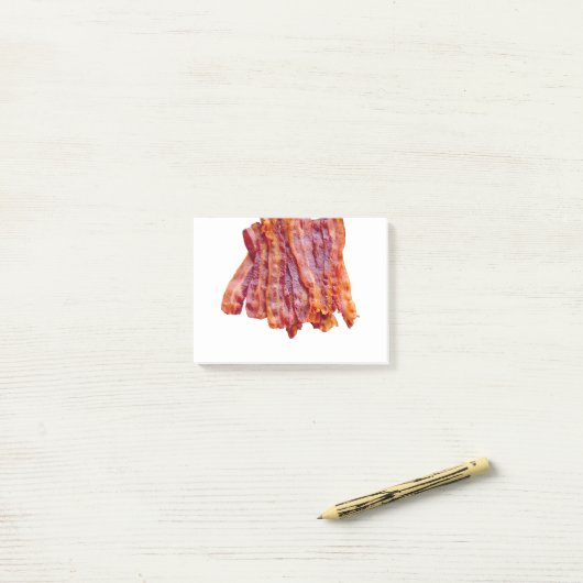 Bacon Bacon Post-it Klebezettel (Auf Schreibtisch)
