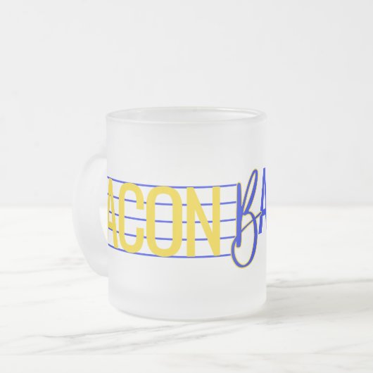 Bacon Band Alumni Mattierte Tasse (Vorderseite Links)