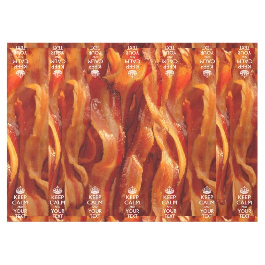 Bacon Behalte ruhig und hat Ihren Text Tischdecke (Vorderseite (Horizontal))