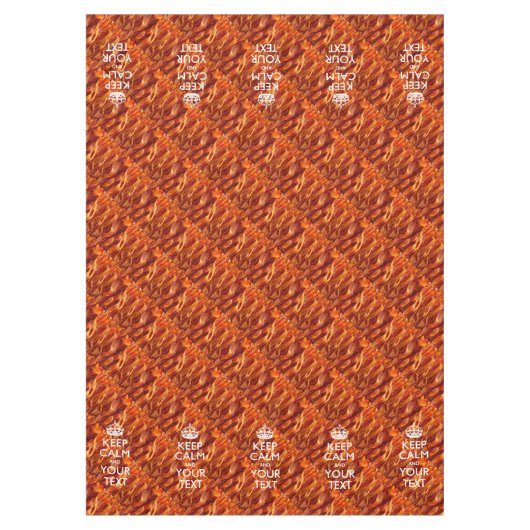 Bacon Behalte ruhig und hat Ihren Text Tischdecke (Vorderseite)