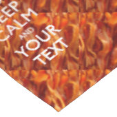 Bacon Behalte ruhig und hat Ihren Text Tischdecke (Schrägansicht)