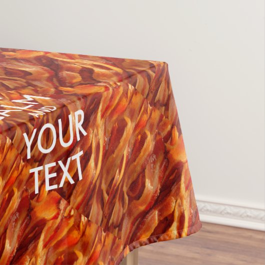 Bacon Behalte ruhig und hat Ihren Text Tischdecke (Beispiel)