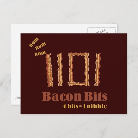 Bacon Bits Postkarte (Vorne/Hinten)