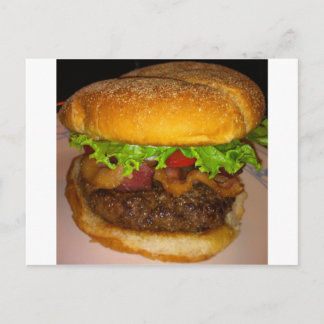 BACON BURGER POSTKARTE
