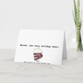 Bacon Celebration Feiertagskarte (Rückseite)