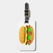 Bacon Cheeseburger Gepäckanhänger (Vorderseite vertikal)