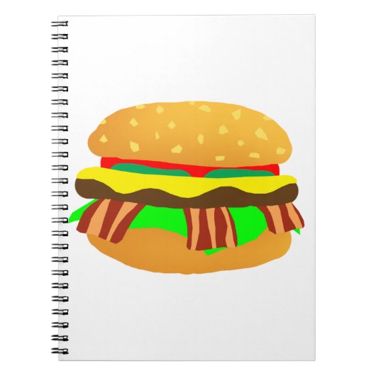 Bacon Cheeseburger Notizblock (Vorderseite)