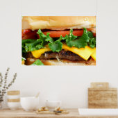 Bacon Cheeseburger Poster (Küche)