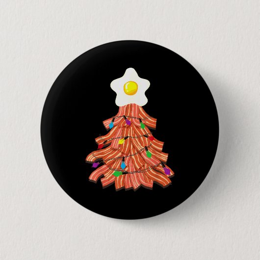 Bacon Christmas Tree Egg Top Shirt _ Funny Rk Love Button (Vorderseite)