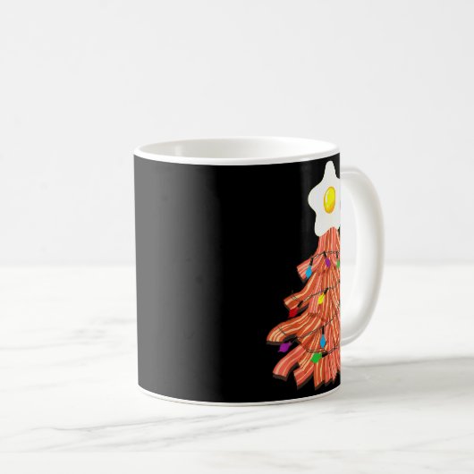 Bacon Christmas Tree Egg Top Shirt _ Funny Rk Love Kaffeetasse (VorderseiteRechts)