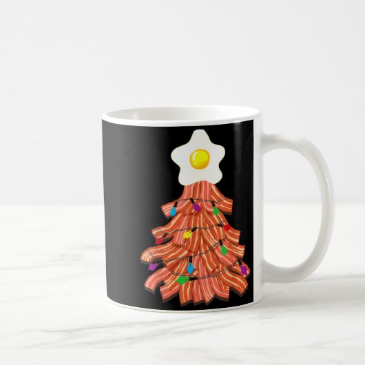 Bacon Christmas Tree Egg Top Shirt _ Funny Rk Love Kaffeetasse (Rechts)