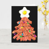 Bacon Christmas Tree Egg Top Shirt _ Funny Rk Love Karte (Gelbe Blume)