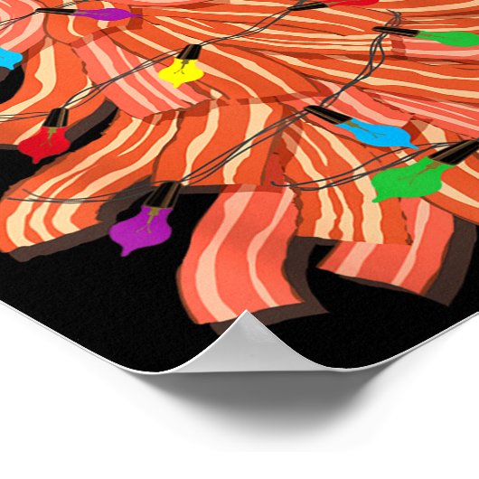 Bacon Christmas Tree Egg Top Shirt _ Funny Rk Love Poster (Ecke)