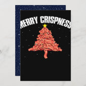 Bacon Christmas Tree_ Feiertagskarte (Vorne/Hinten)