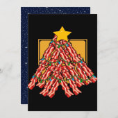 Bacon Christmas Tree Light_ Feiertagskarte (Vorne/Hinten)