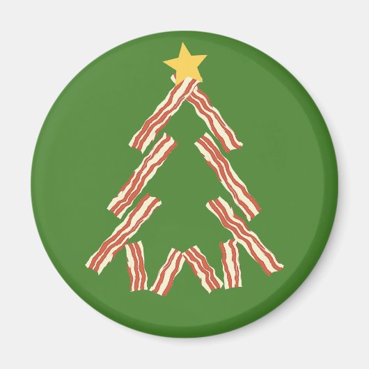 Bacon Christmas Tree Magnet (Vorne)