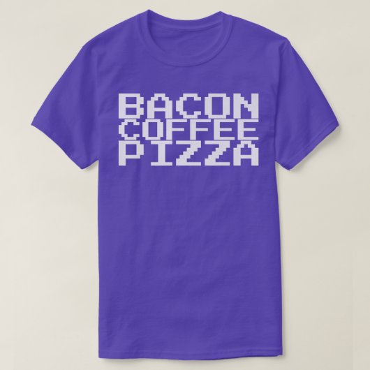 Bacon Coffee Pizza Premium T - Shirt Copy (Design vorne)