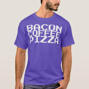 Bacon Coffee Pizza Premium T - Shirt Copy