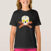 Bacon Crossbones Eggs Skull T-Shirt (Vorderseite)