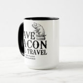 Bacon dabei, überall dabei tasse (Vorderseite Links)
