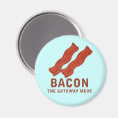 Bacon, das Gateway-Fleisch Magnet (Vorderseite/Rückseite)