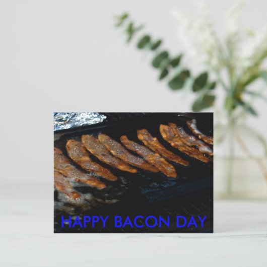 Bacon Day Einladungen (Stehend Vorderseite)