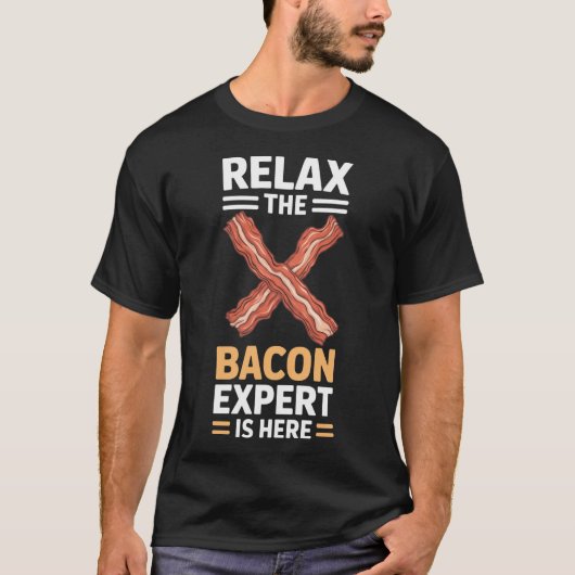 Bacon Der Bacon Experte T-Shirt (Vorderseite)