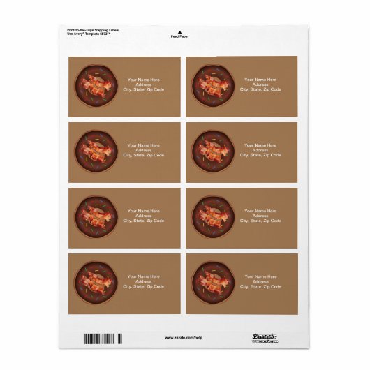 Bacon Donuts Labels (Vorne)