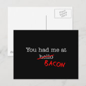 Bacon, du hattest mich postkarte (Vorne/Hinten)