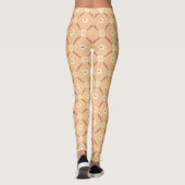 Bacon Eggs Buttered Toast Cartoon Muster Leggings (Rückseite)