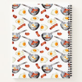 Bacon & Eggs Frühstücksbuffet Rezept Notizblock (Rückseite)