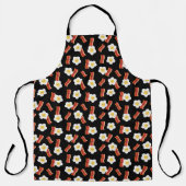 Bacon & Eggs Niedlich Kawaii Charaktermuster Schwa Schürze (Vorderseite)