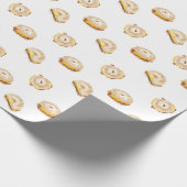 Bacon Ei and Cheese Bagel Breakfast Sandwich NYC Geschenkpapier (Ecke)