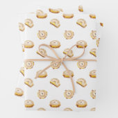 Bacon Ei and Cheese Bagel Breakfast Sandwich NYC Geschenkpapier Set (Beispiel)