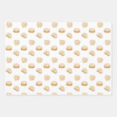 Bacon Ei and Cheese Bagel Breakfast Sandwich NYC Geschenkpapier Set (Vorderseite)